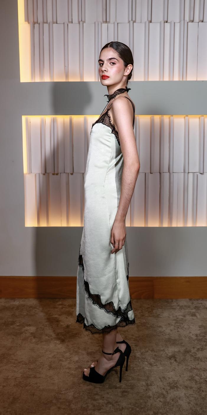 Midnight Mint Slip Choker Dress - Image 3