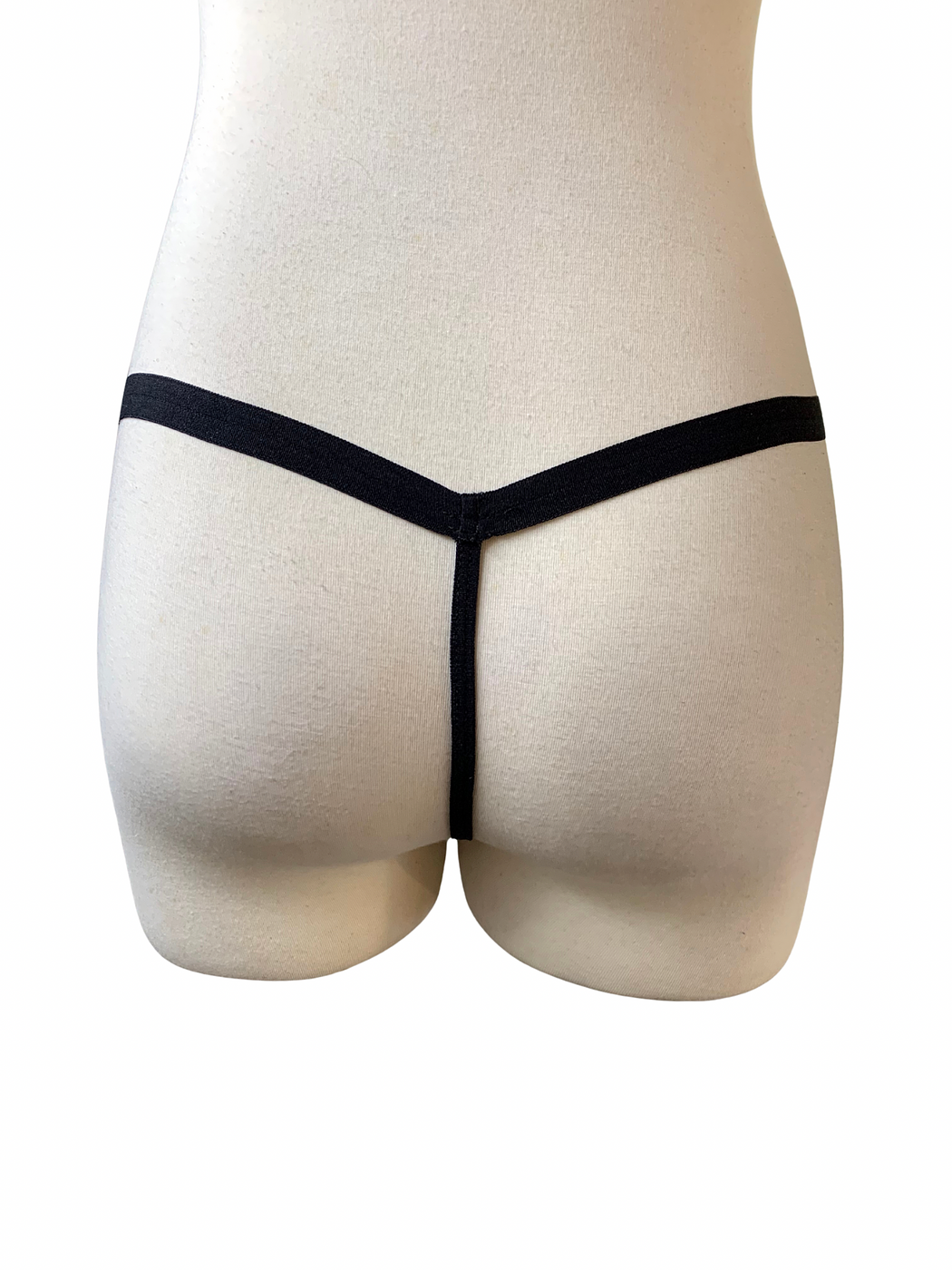 Seamless Workout Black Thong - Image 2