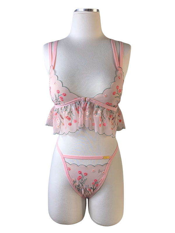 Flourish Ruffled Lingerie Set