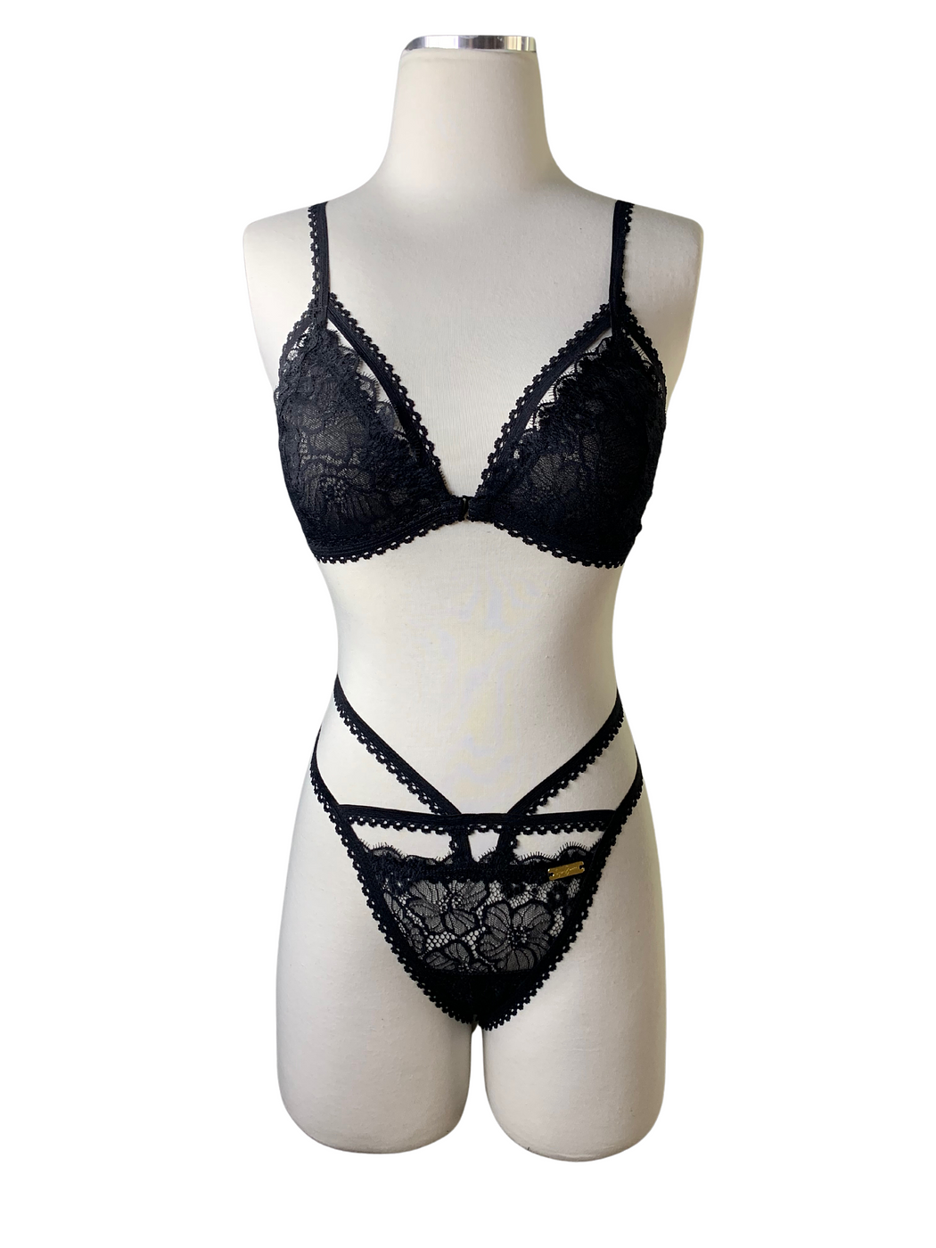 Black Maze Lingerie Set