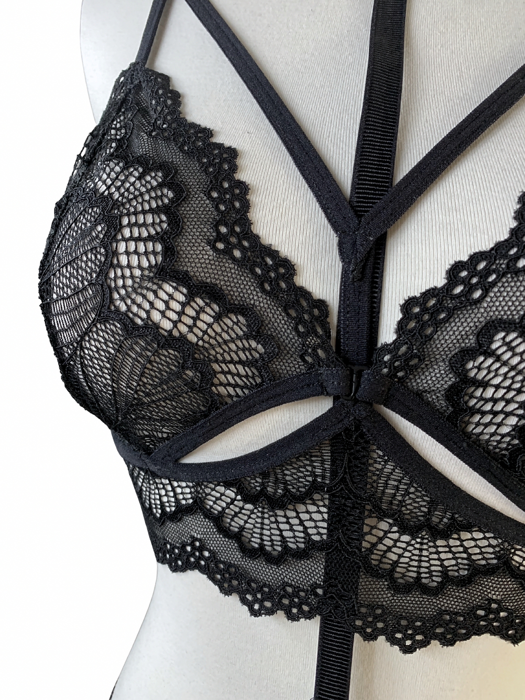 Naked Intention Black Crotchless Set - Image 3