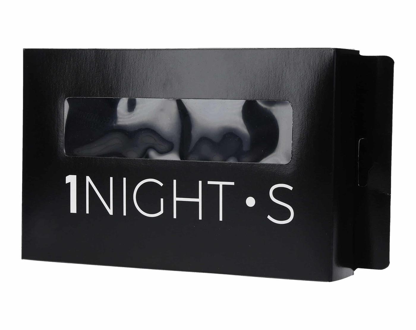 “1N.S” Jacquard Elastic Black Cotton Boxer Brief - Image 2