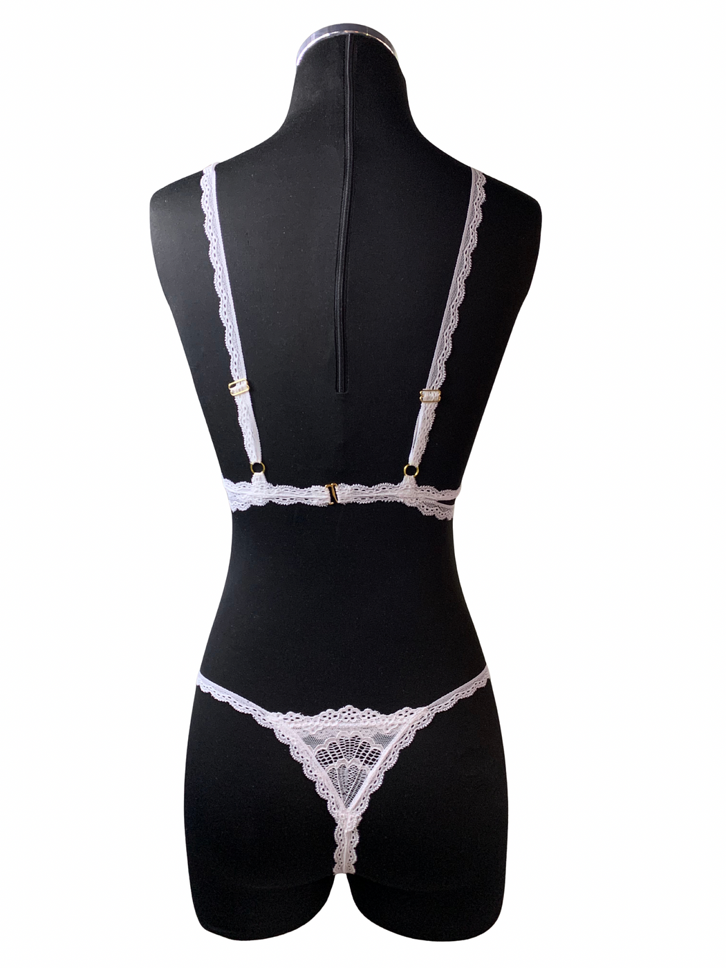 Veronica White Lingerie Set - Image 2