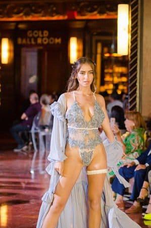 Something Blue Hand Beaded Bodysuit