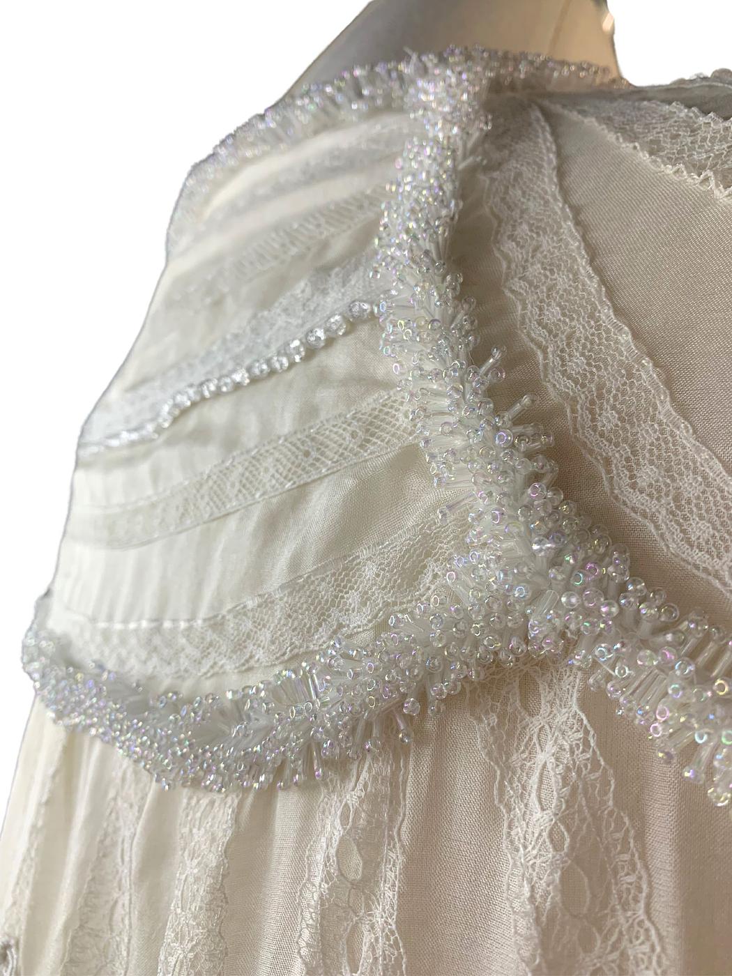 100% Handmade Bridal Majestic Cape - Image 4