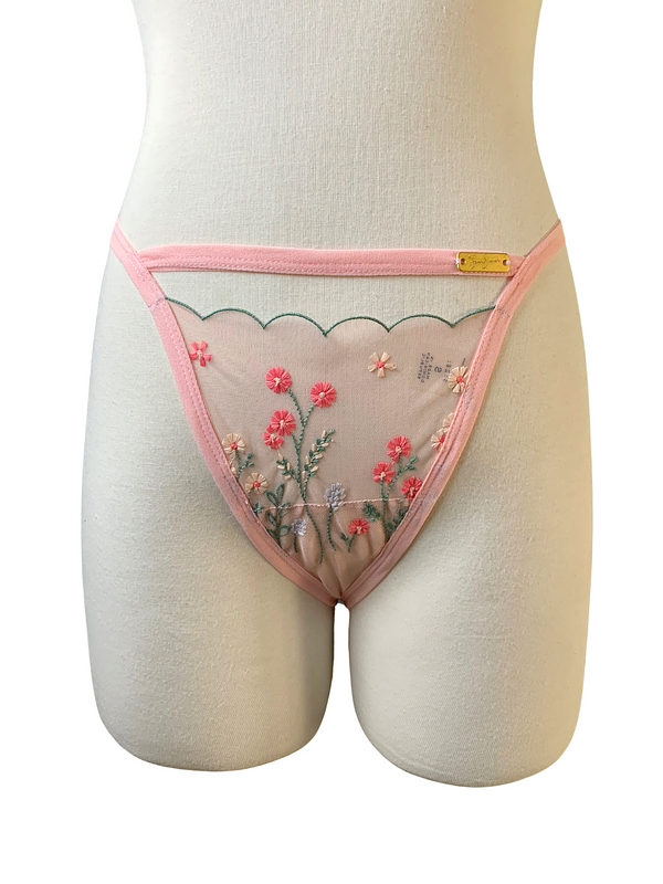 Flourish Pink Thong
