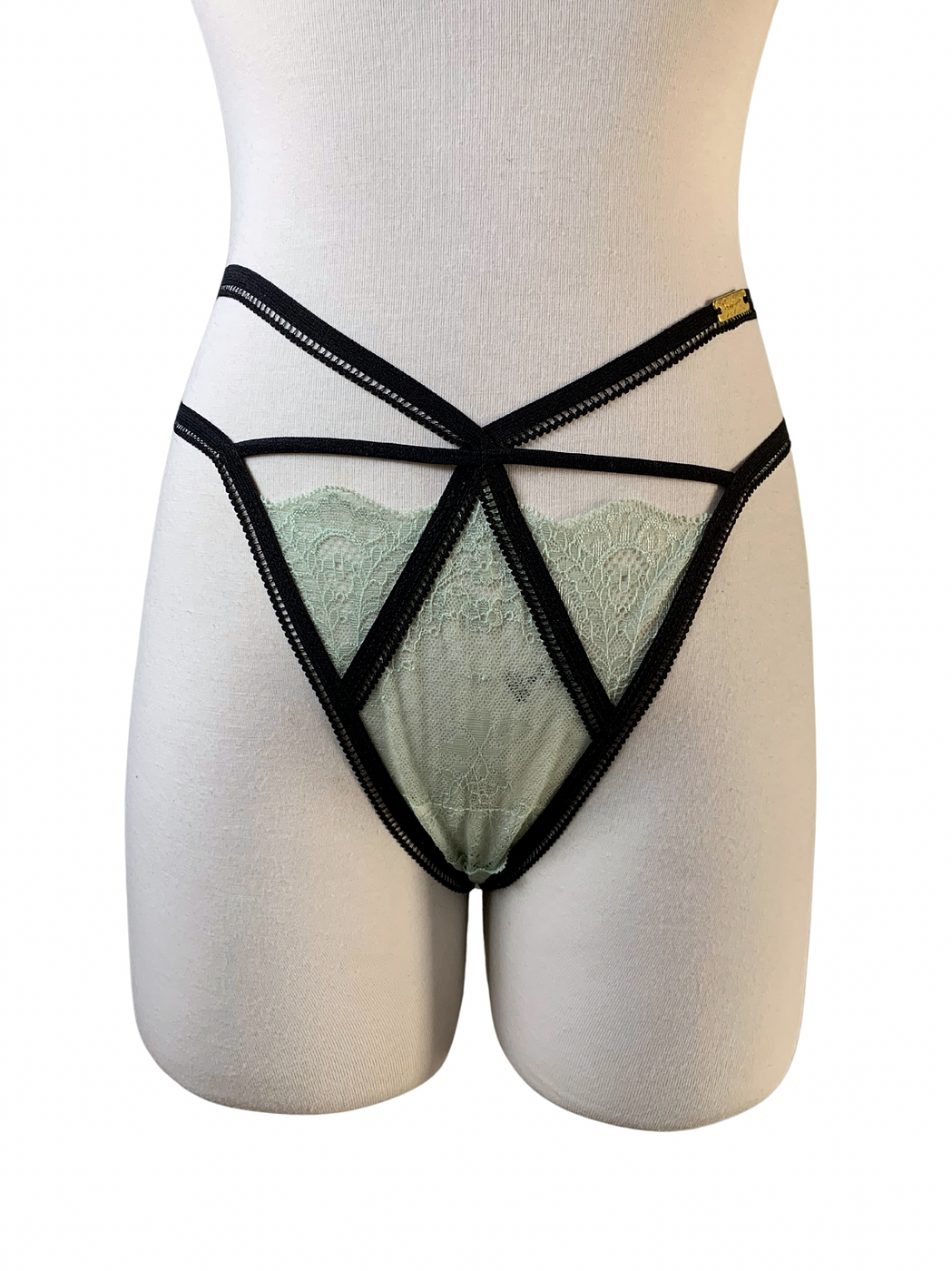 Mint Color Block Lingerie Set - Image 3