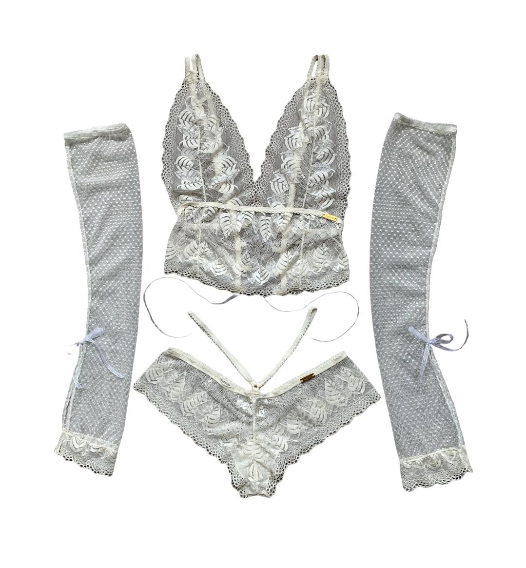 Cheeky Corset Set with Long Gloves