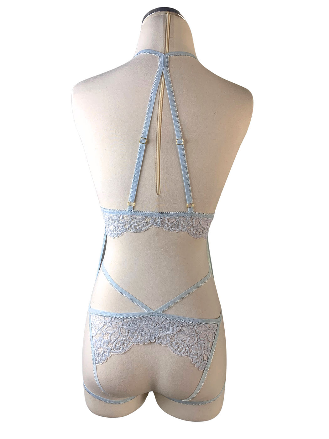 Garter Bra Baby Blue Set - Image 3