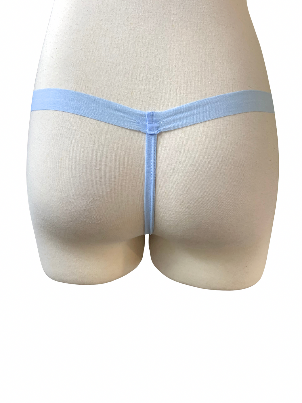 Seamless Workout Baby Blue Thong - Image 2