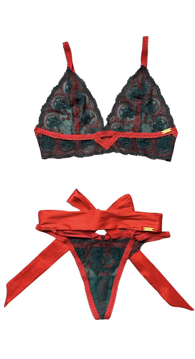Unwrap Me Christmas Gift Lingerie Set
