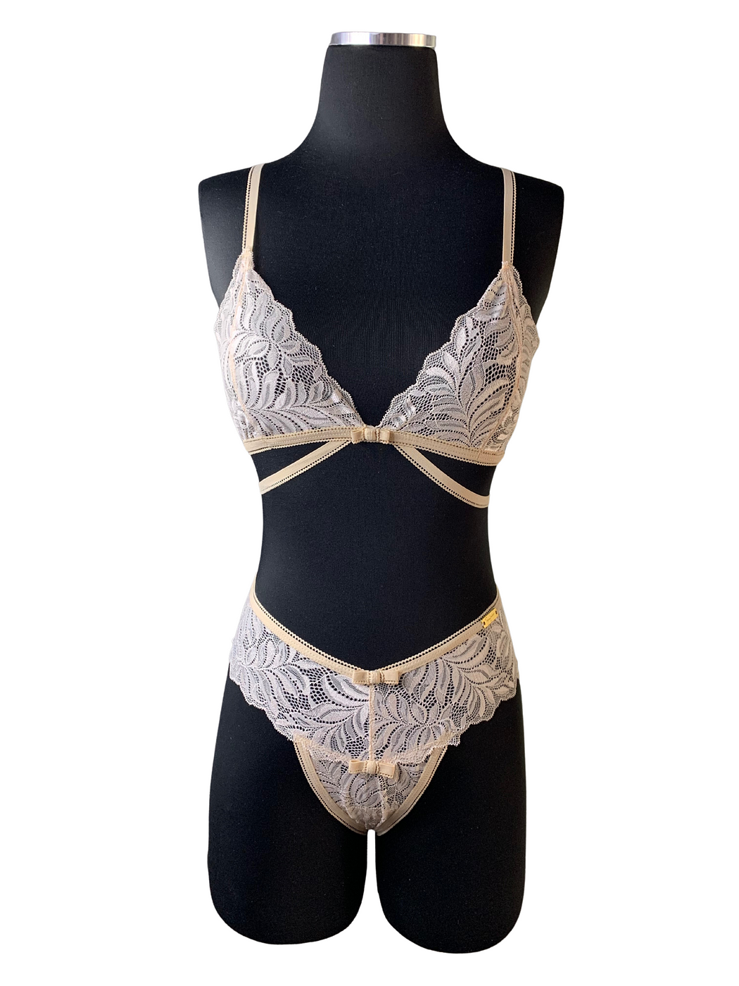 Chicness On Point Nude Lingerie Set