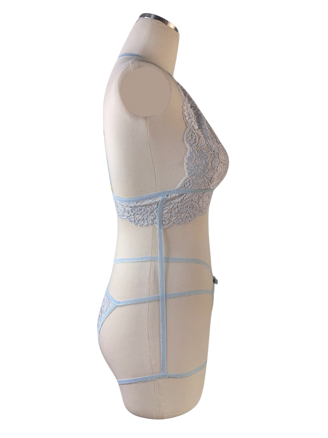 Garter Bra Baby Blue Set - Image 2