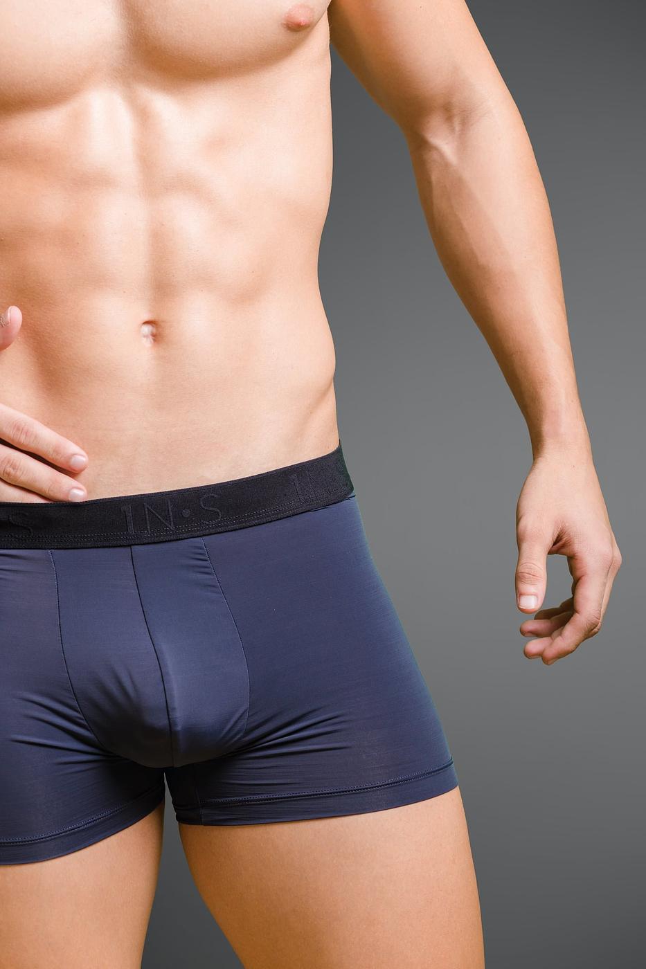 "1N.S" Jacquard Elastic Gray Microfiber Trunk - Image 2