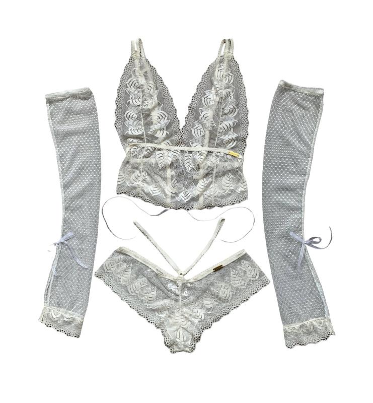 Cheeky Corset Set with Long Gloves