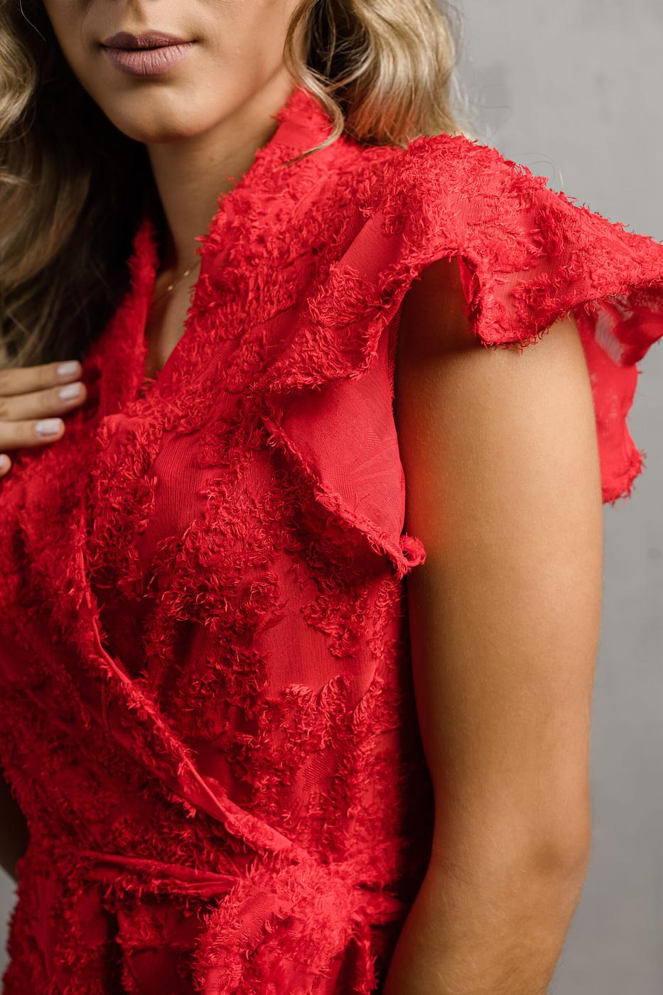 Red Spa Fluffy Kimono - Image 4