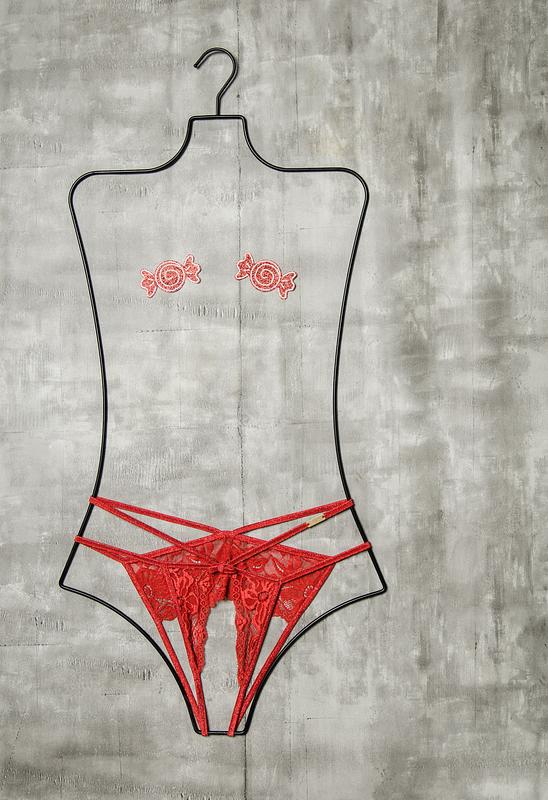 Santa's Naughty List Crotchless Panty