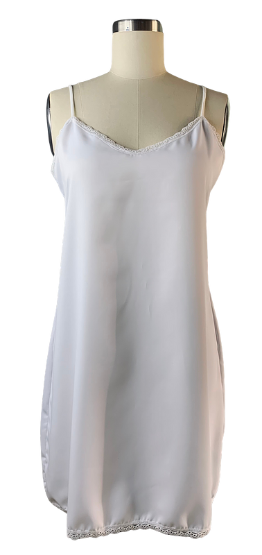 Simple Short Getting Ready White Slip