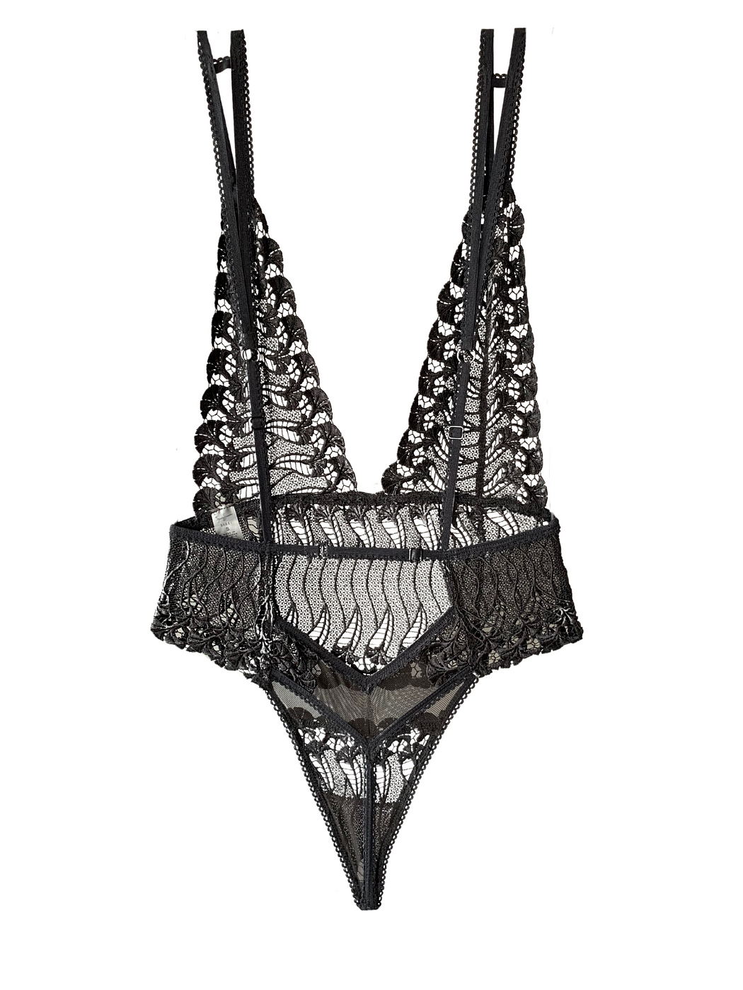 Black Enchanted Lace Signature Bodysuit - Image 2